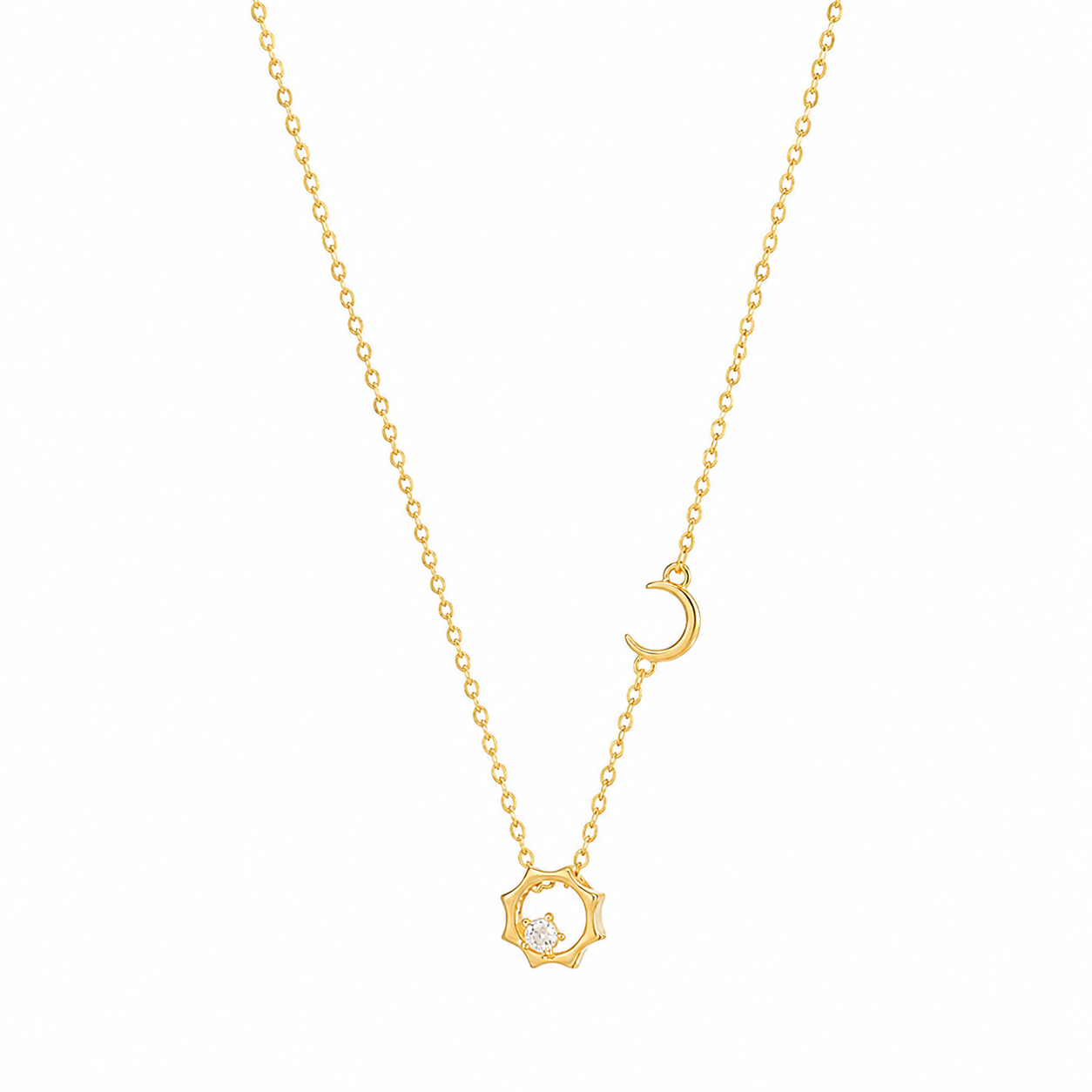 Moon and Star Pendant