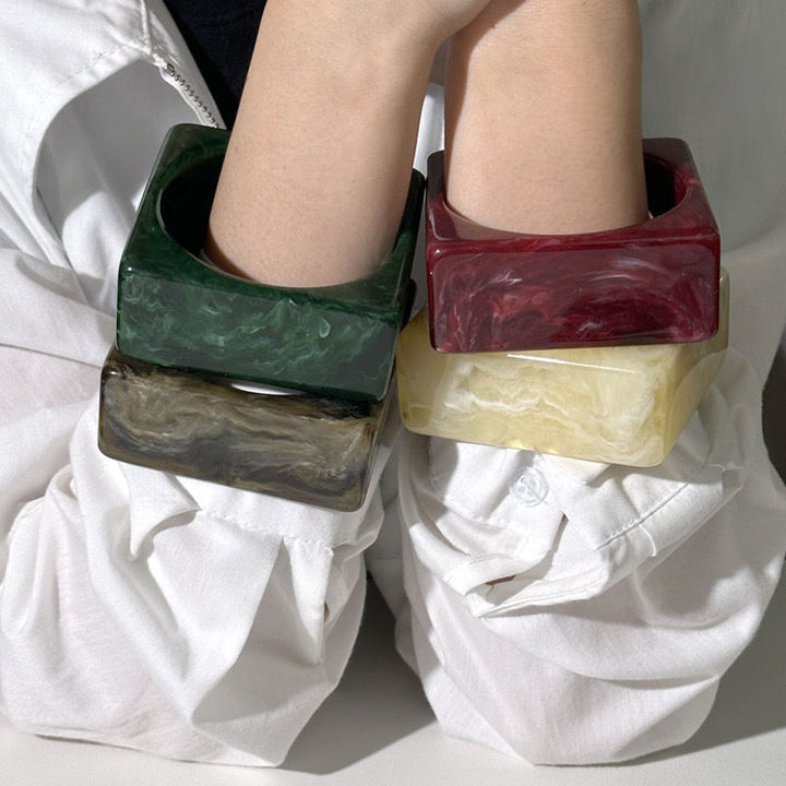 Resin Colorblock Bangle