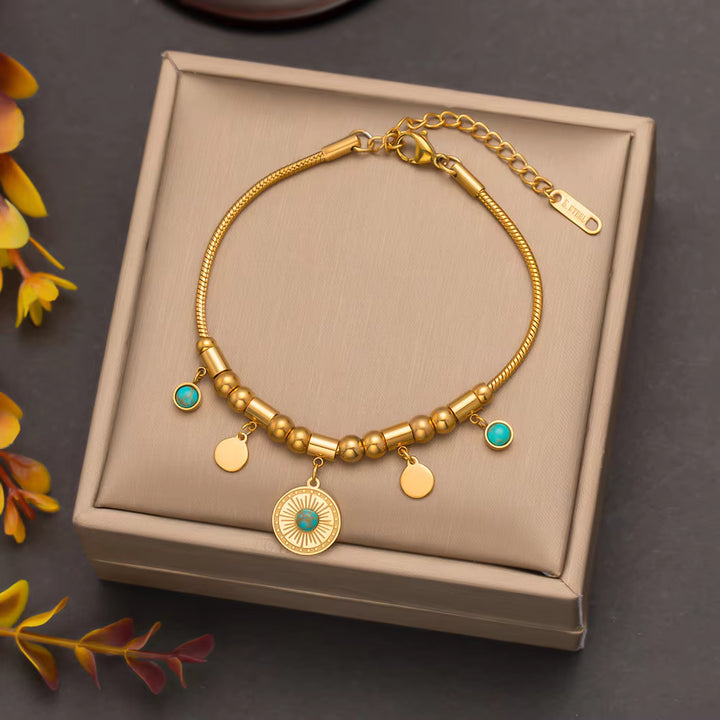 Turquoise Charms Bracelet