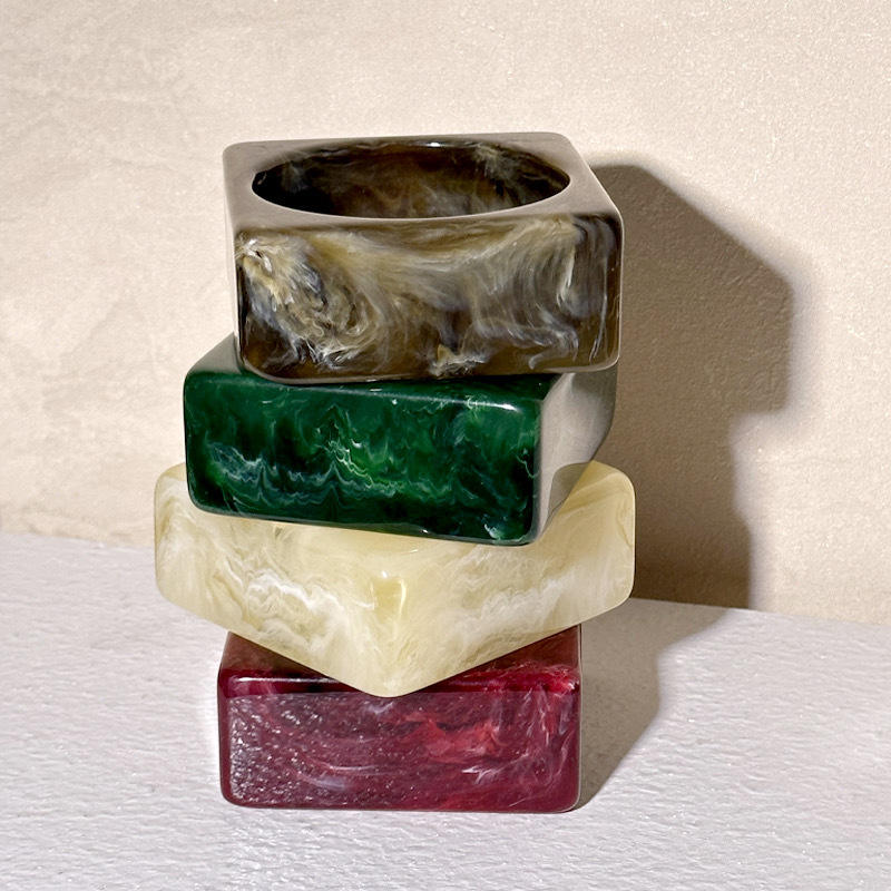 Resin Colorblock Bangle
