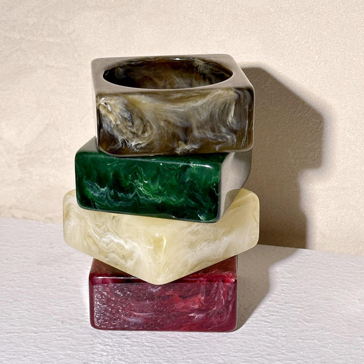 Resin Colorblock Bangle
