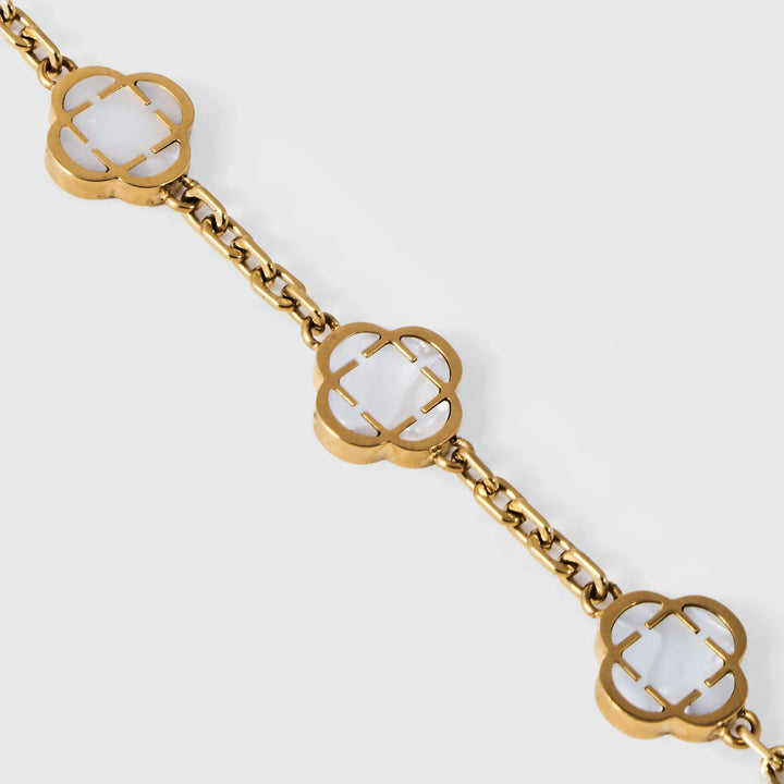 WHITE CLOVER LUXE BRACELET
