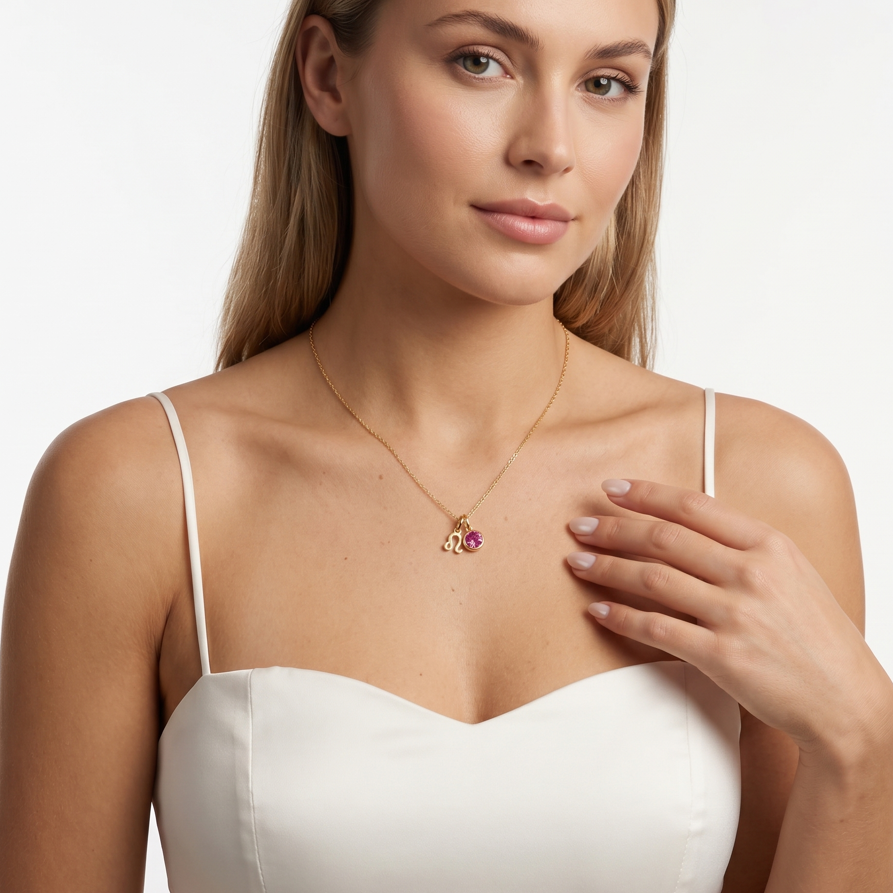 Birthstone Zodiac Pendant