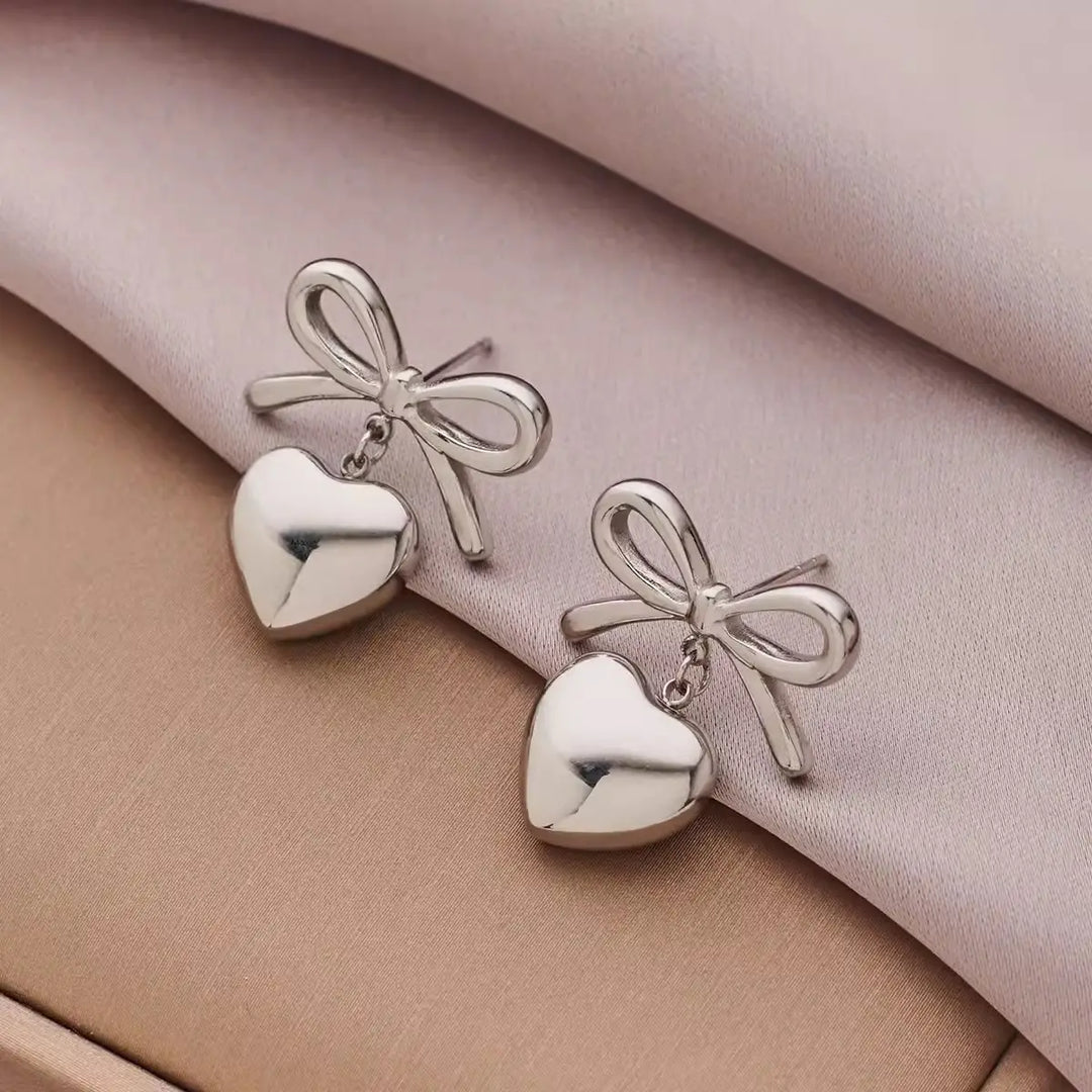 Heartbow Earrings
