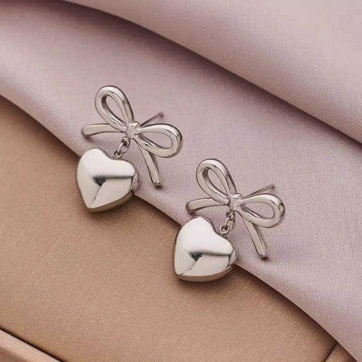 Heartbow Earrings