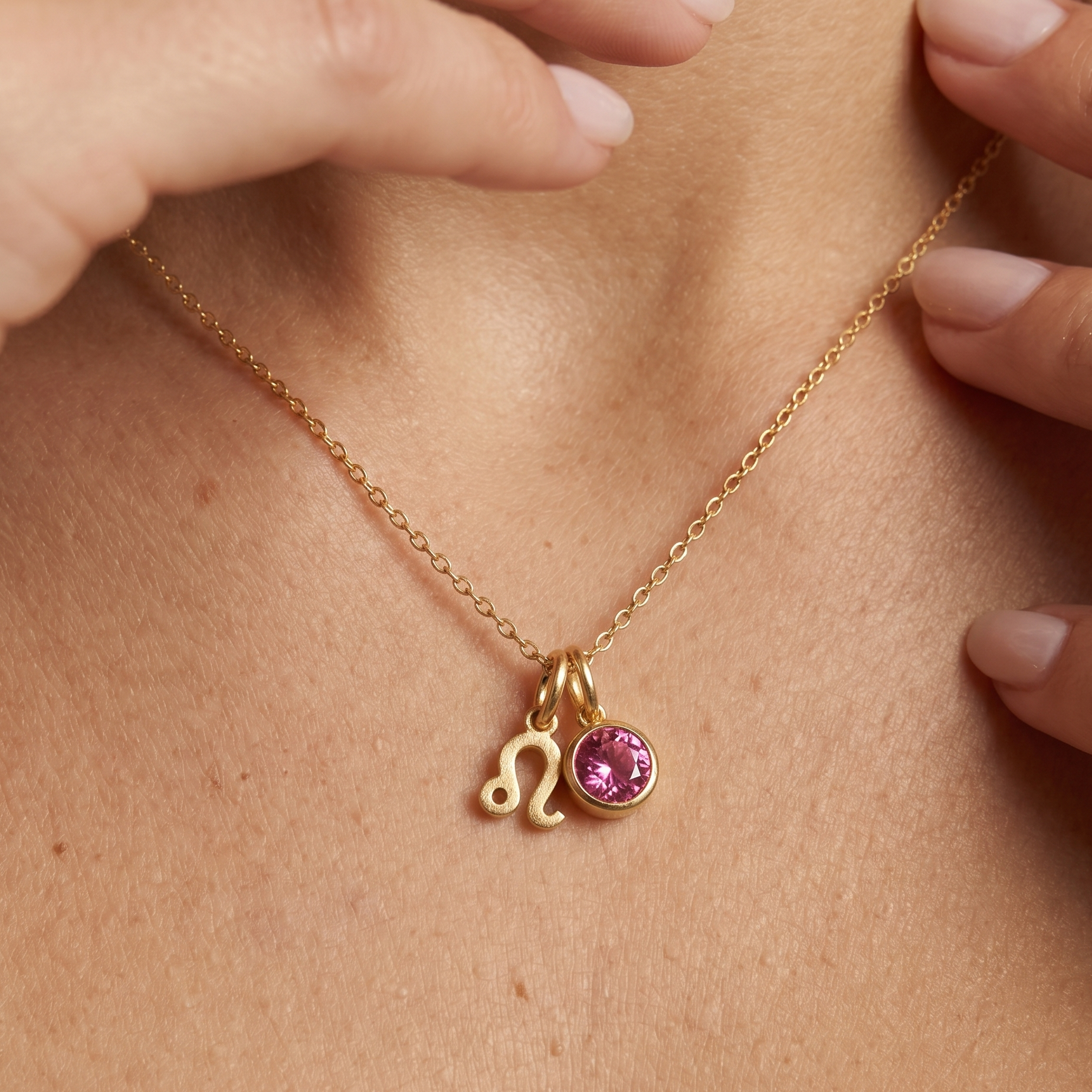Birthstone Zodiac Pendant