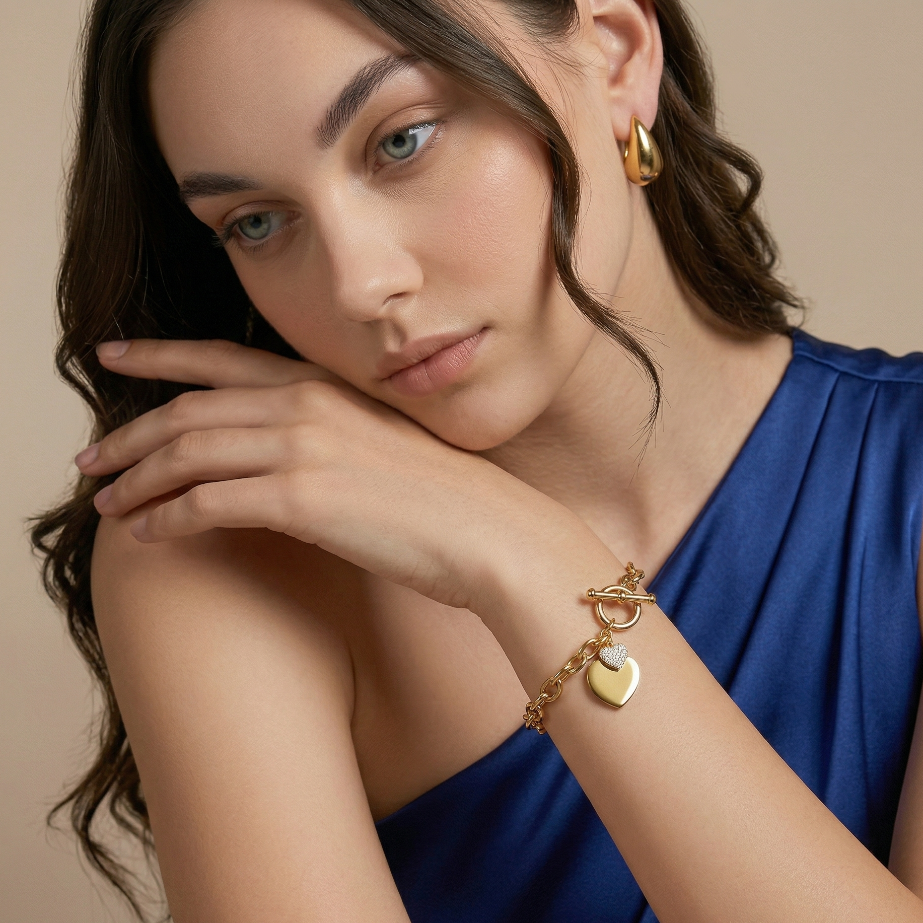 Heartlock Charm Bracelet