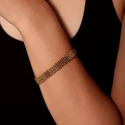 Golden Mesh Bracelet