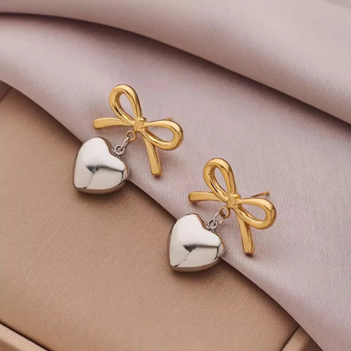 Heartbow Earrings