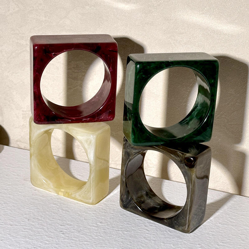 Resin Colorblock Bangle