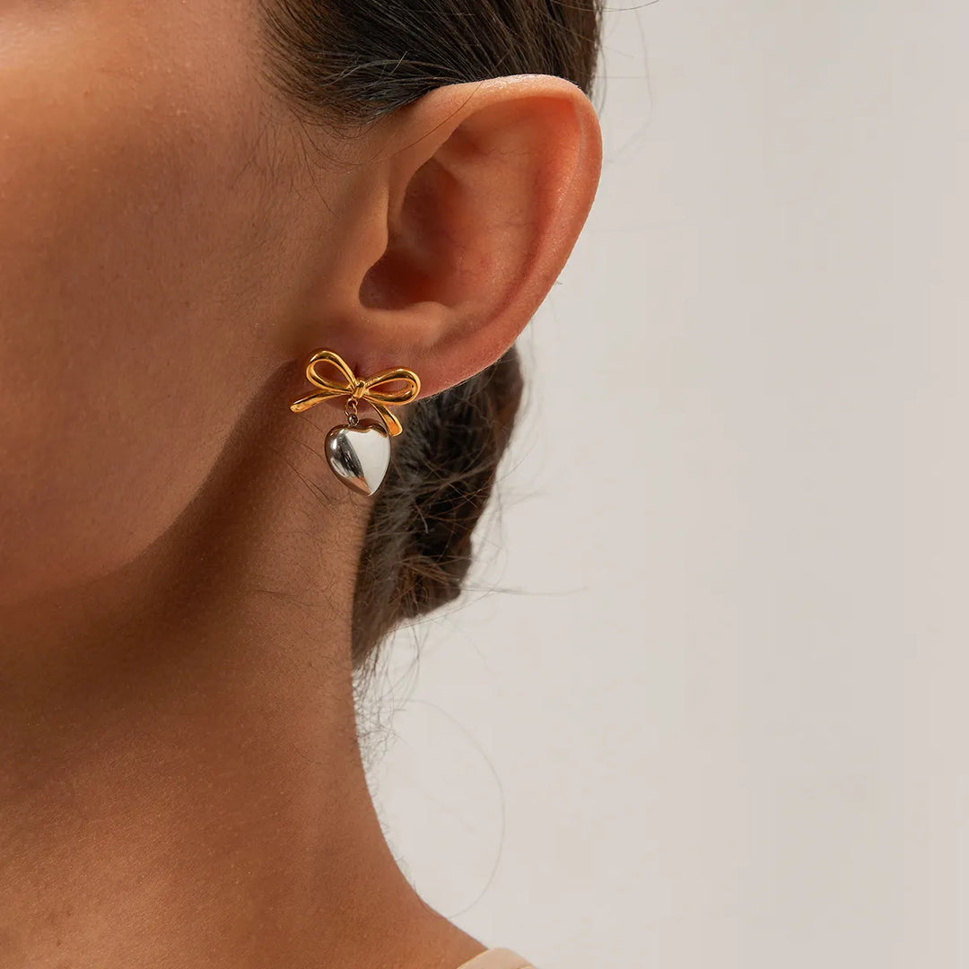 Heartbow Earrings