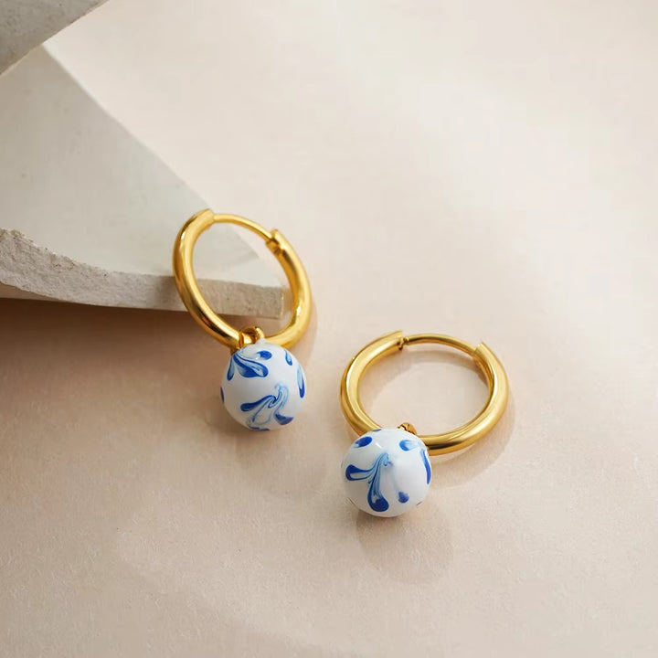 Blue Veil Hoops
