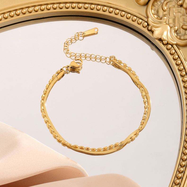 Snake Chain Beads Bracelet