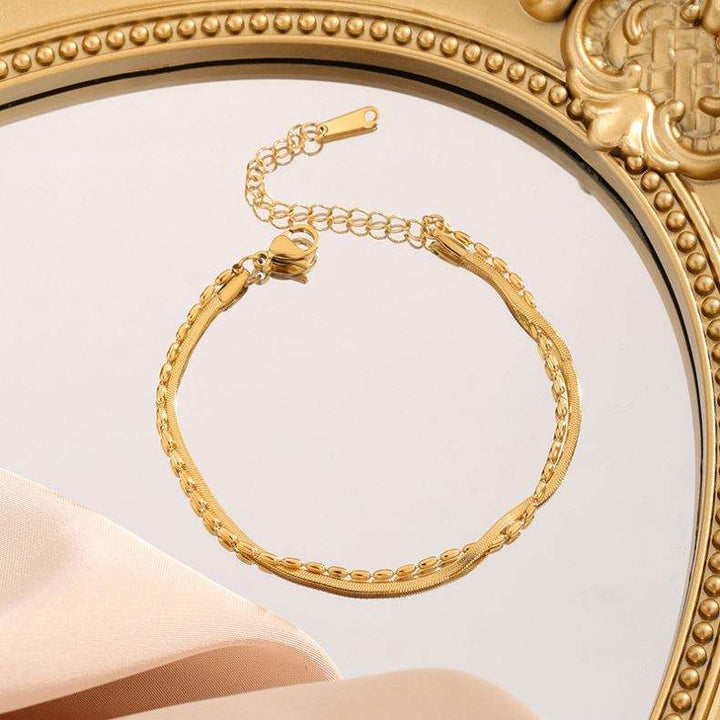 Snake Chain Beads Bracelet