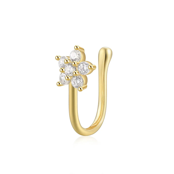 Florette Non Piercing Nose Pin
