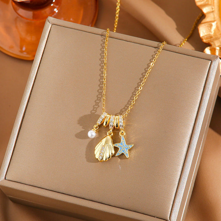 Seashell Star Necklace