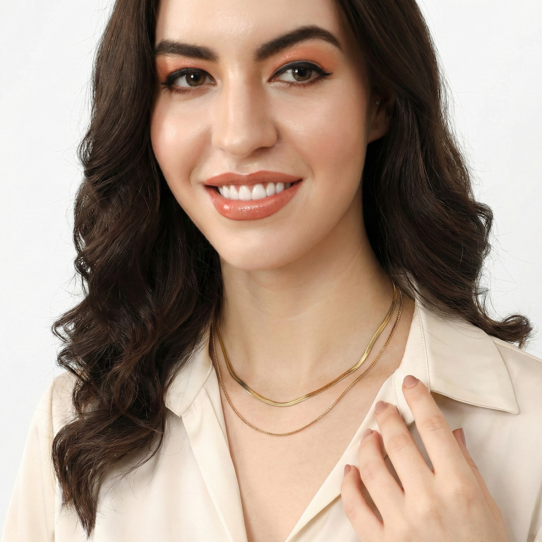 Snake Chain Link Necklace