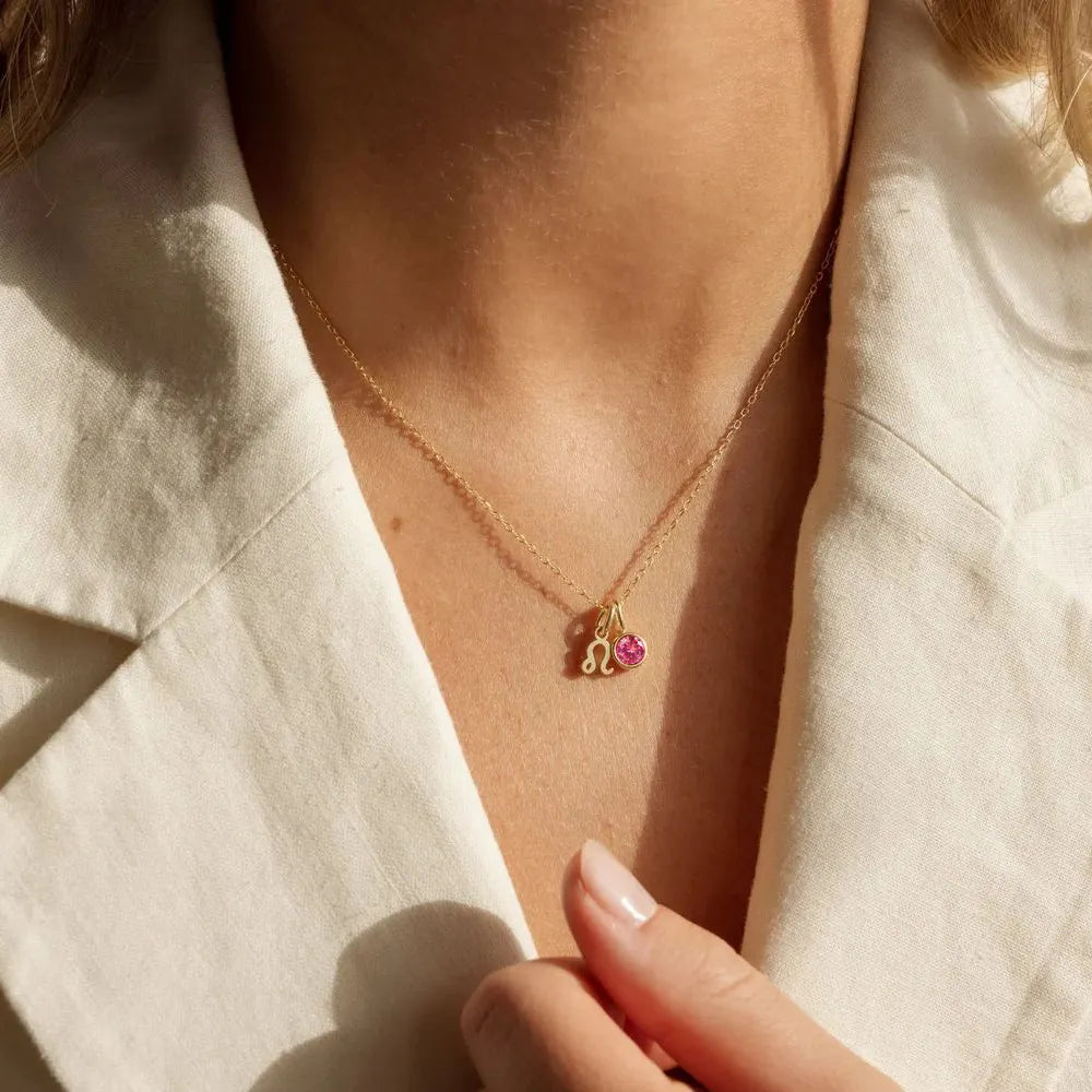 Birthstone Zodiac Pendant