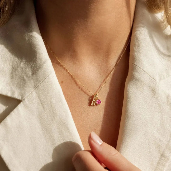 Birthstone Zodiac Pendant