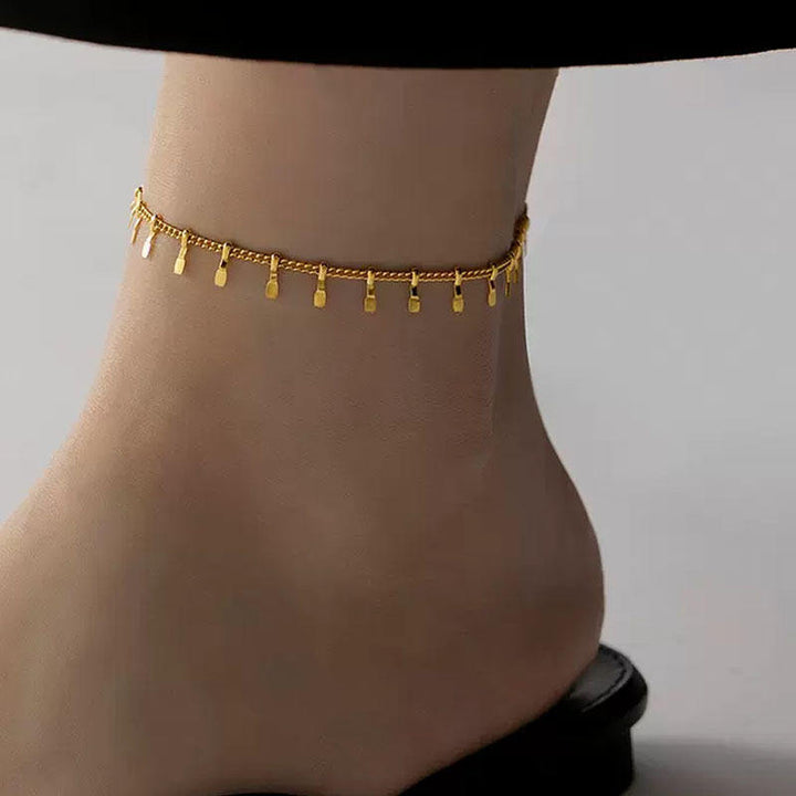 Golden Fringe Anklet