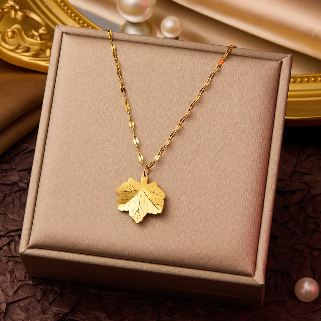 Golden Leaf Necklace