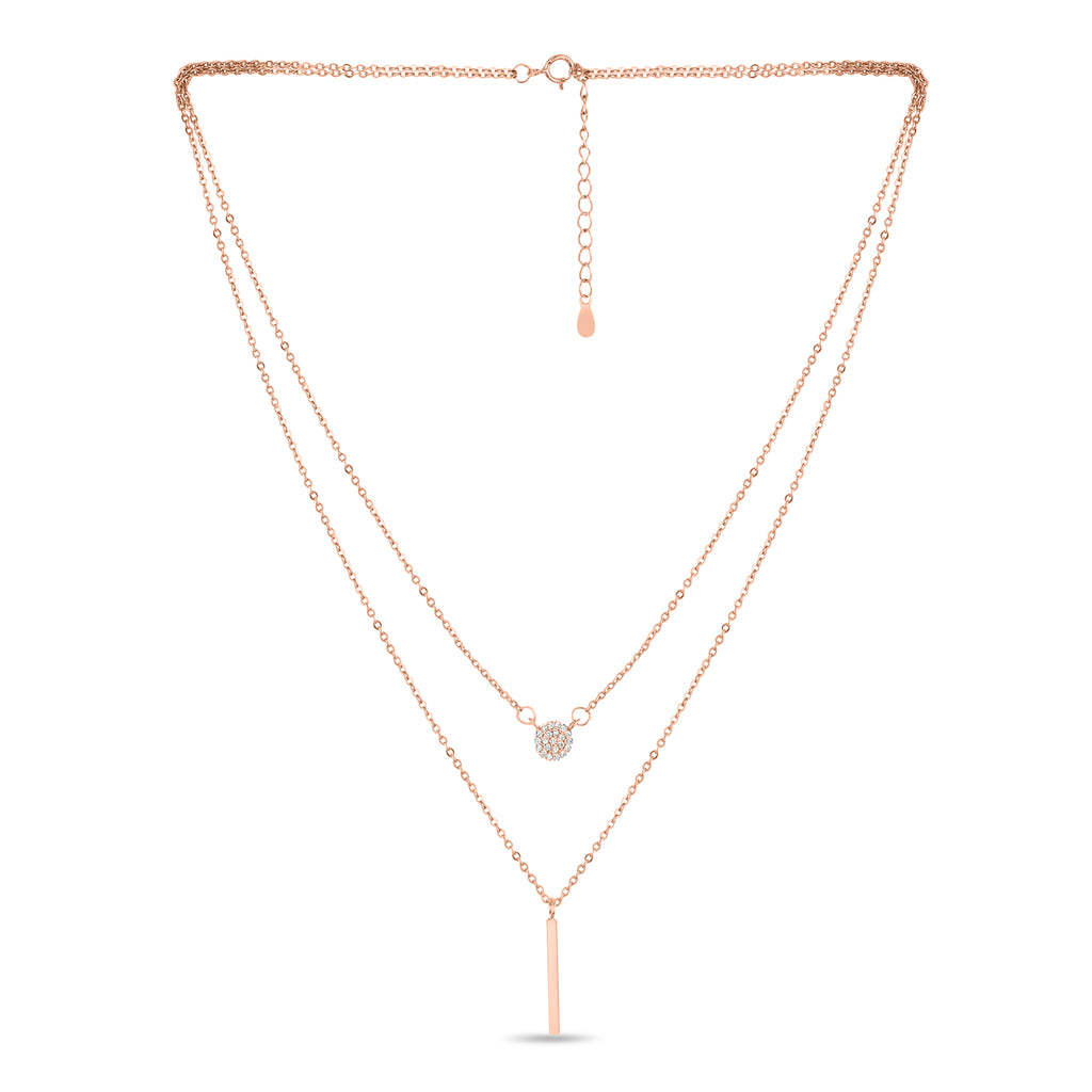 Circle and Bar Choker Necklace - Fab Couture