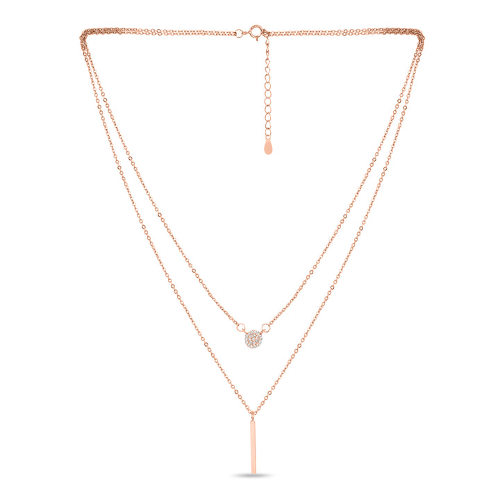 Circle and Bar Choker Necklace - Fab Couture