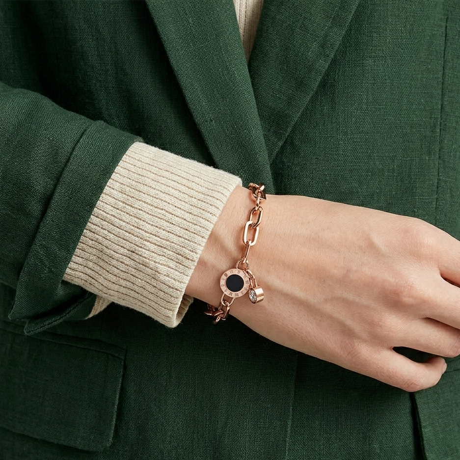 Roman Link Bracelet