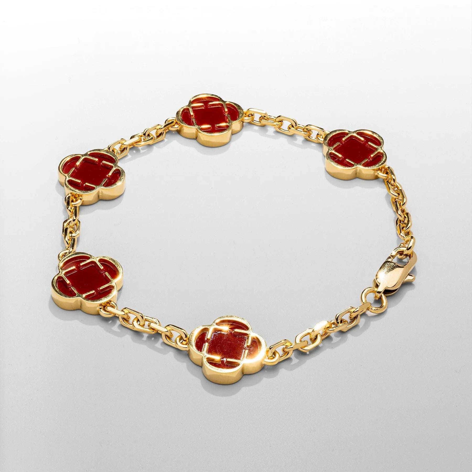 RED CLOVER LUXE BRACELET