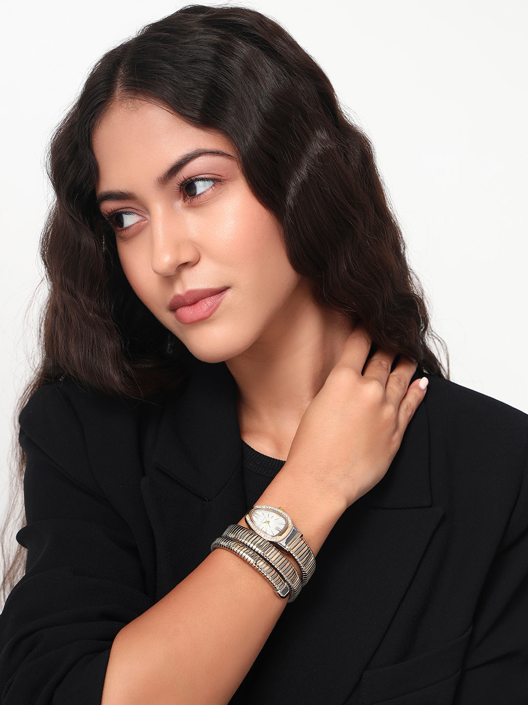 Serpenti Quartz Wrist Watch | White and Two-Tone