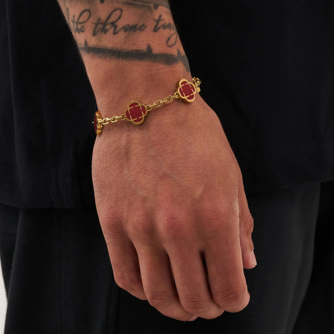RED CLOVER LUXE BRACELET