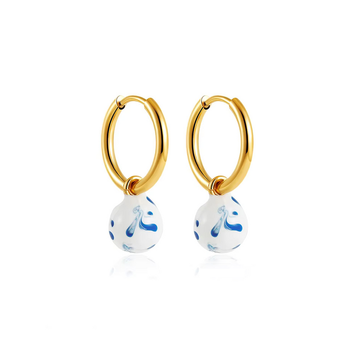 Blue Veil Hoops