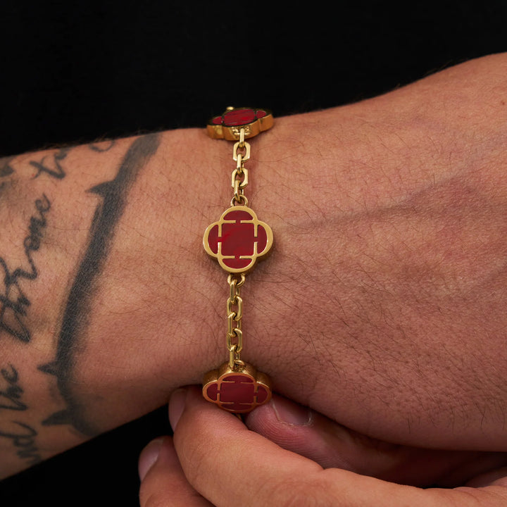 RED CLOVER LUXE BRACELET