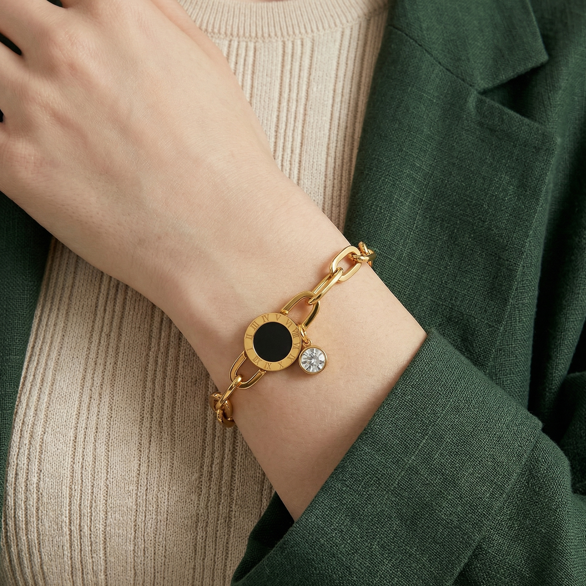 Roman Link Bracelet
