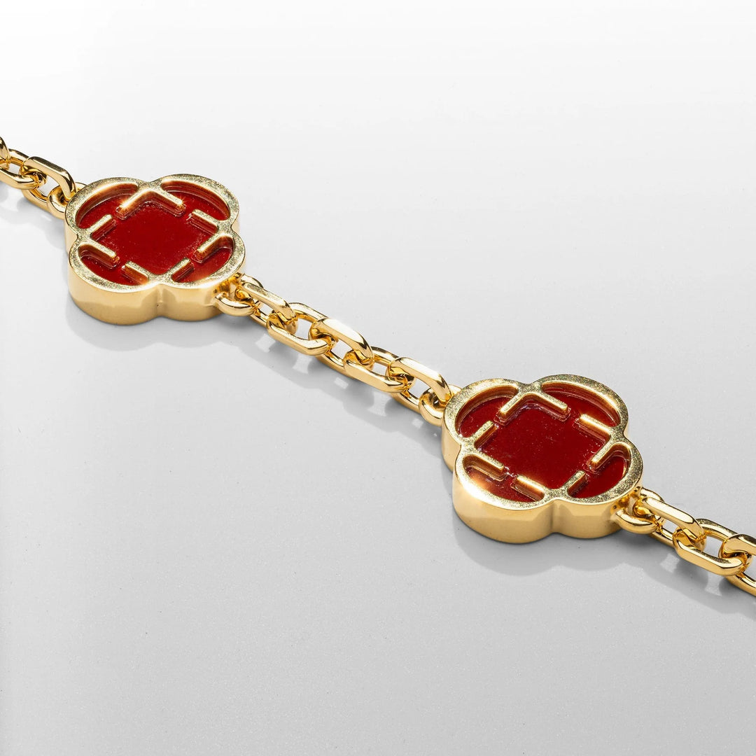 RED CLOVER LUXE BRACELET