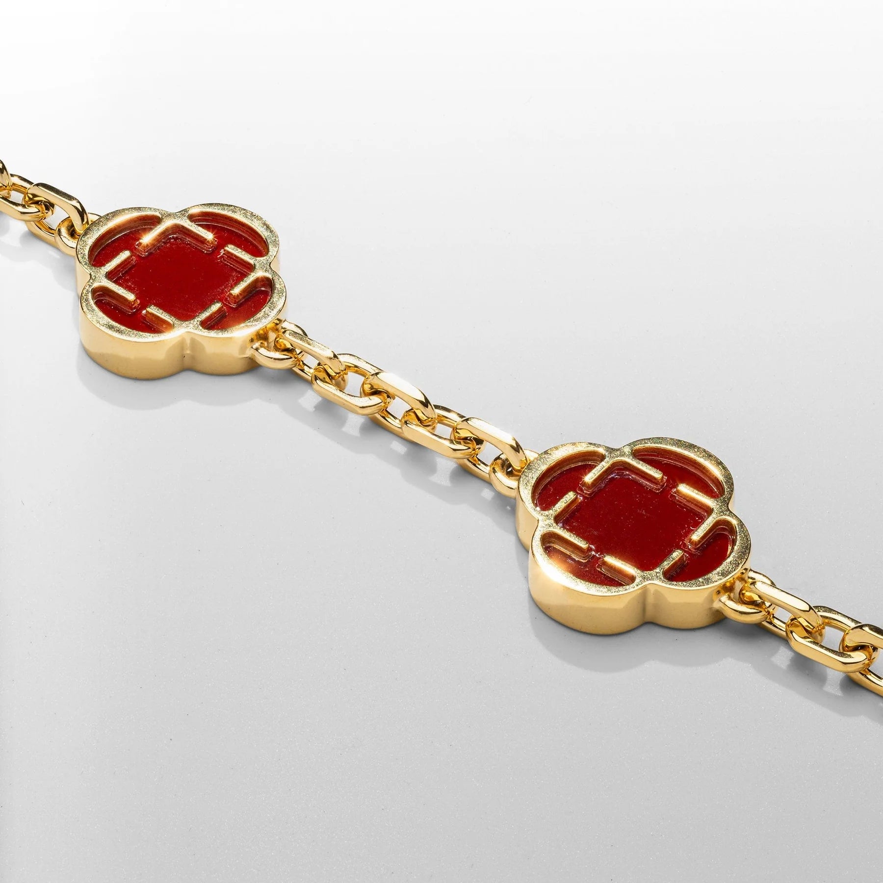 RED CLOVER LUXE BRACELET