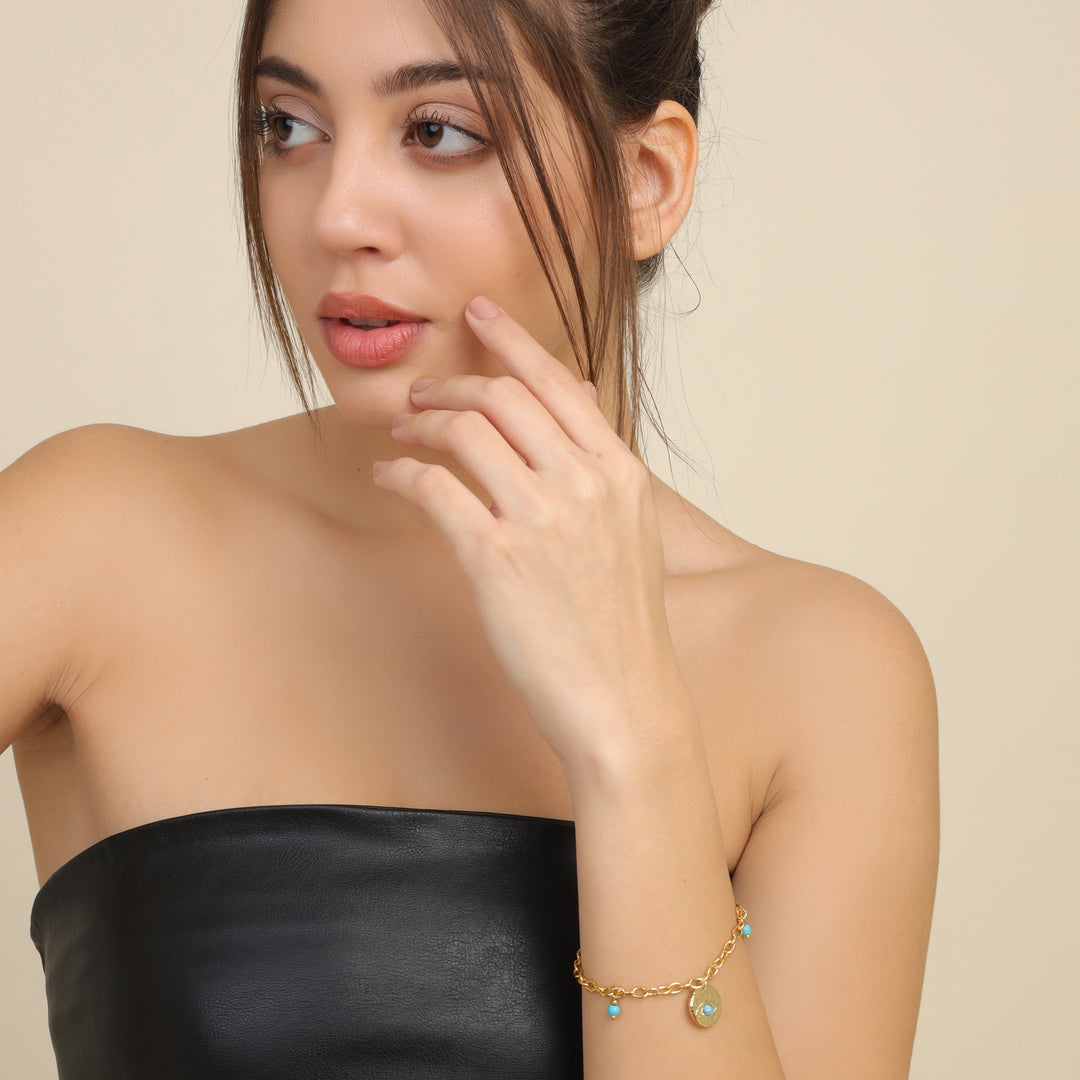 Evil Eye Chip Bracelet