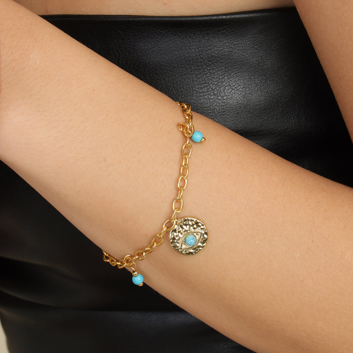 Evil Eye Chip Bracelet