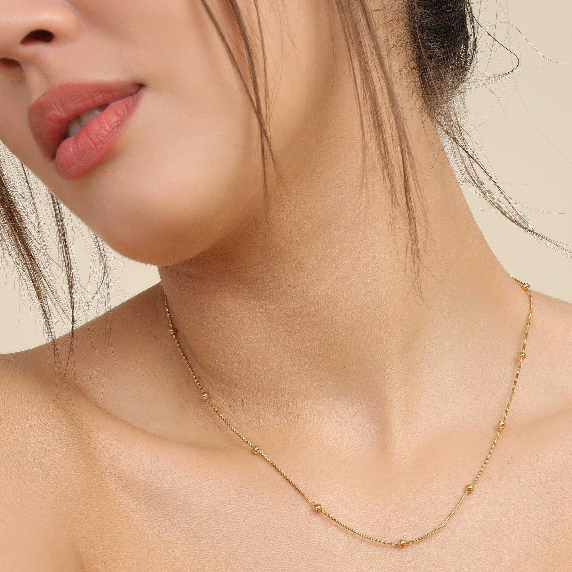 Golden Beads Necklace