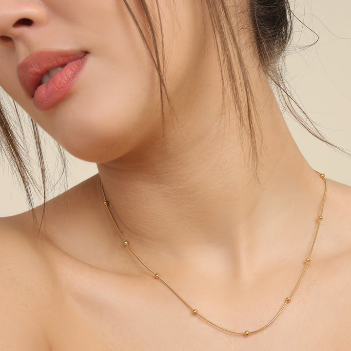 Golden Beads Necklace