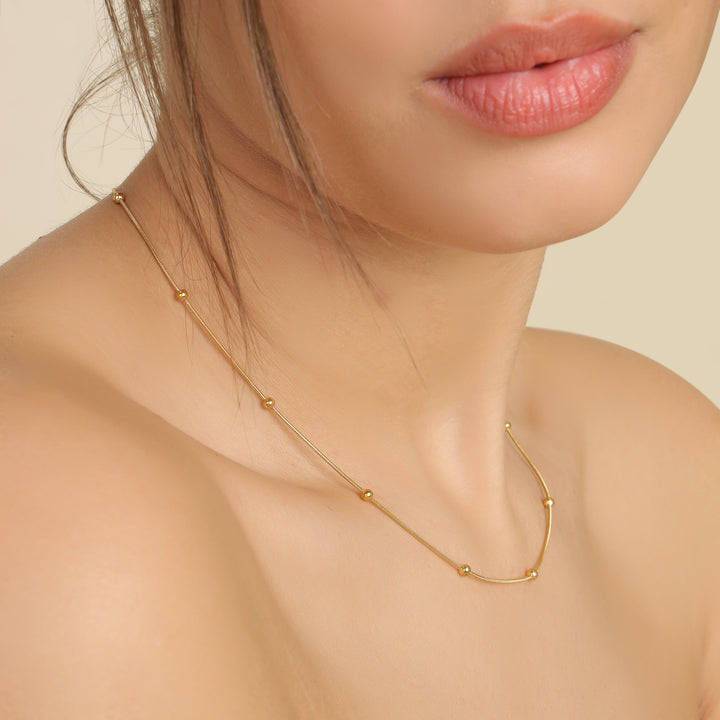 Golden Beads Necklace