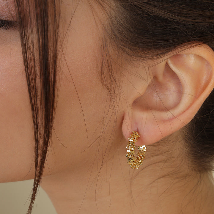 Dazzling Charmer Hoops