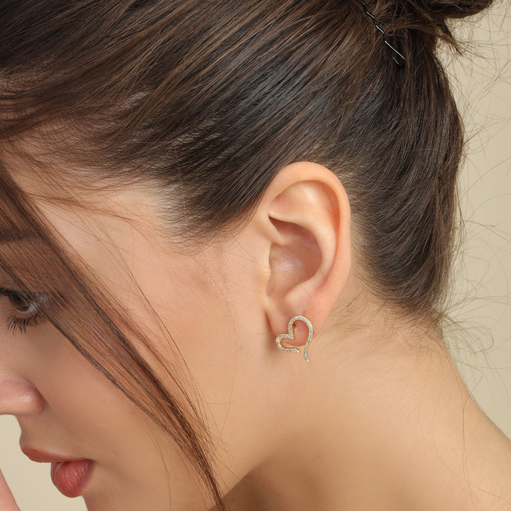 Embellished Heart Studs