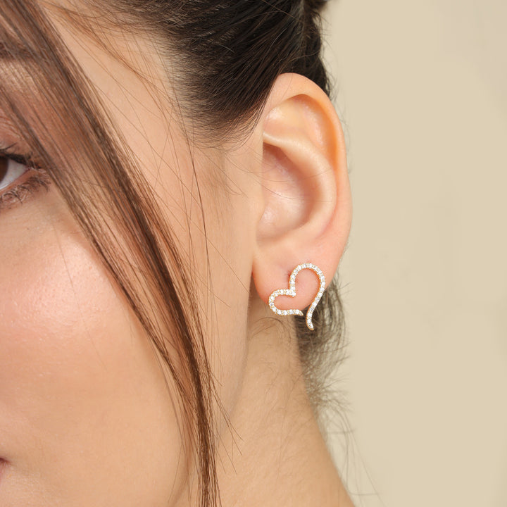 Embellished Heart Studs