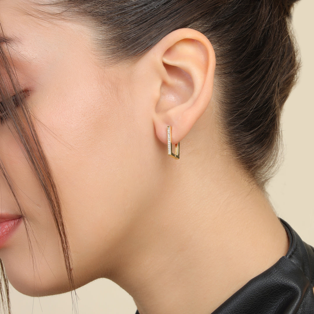 Studded Bar Earrings