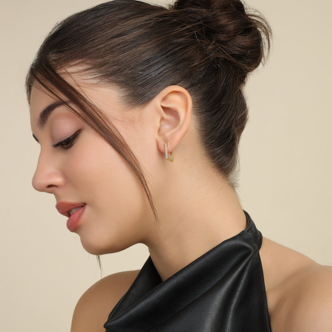 Studded Bar Earrings