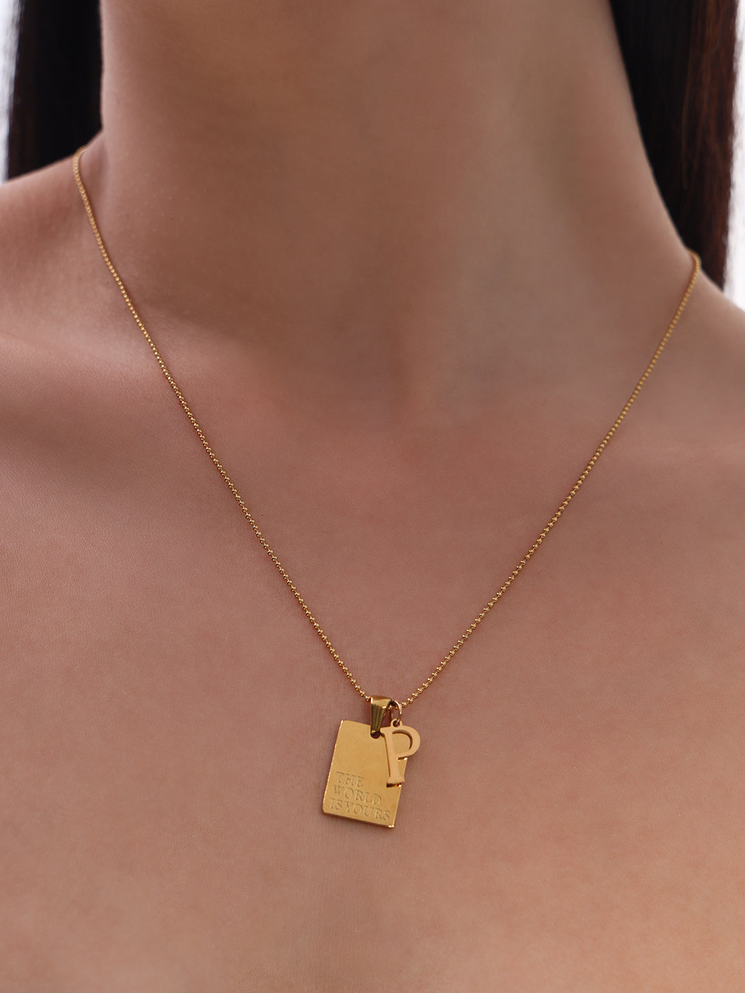 Personalized Timeless Chip Pendant