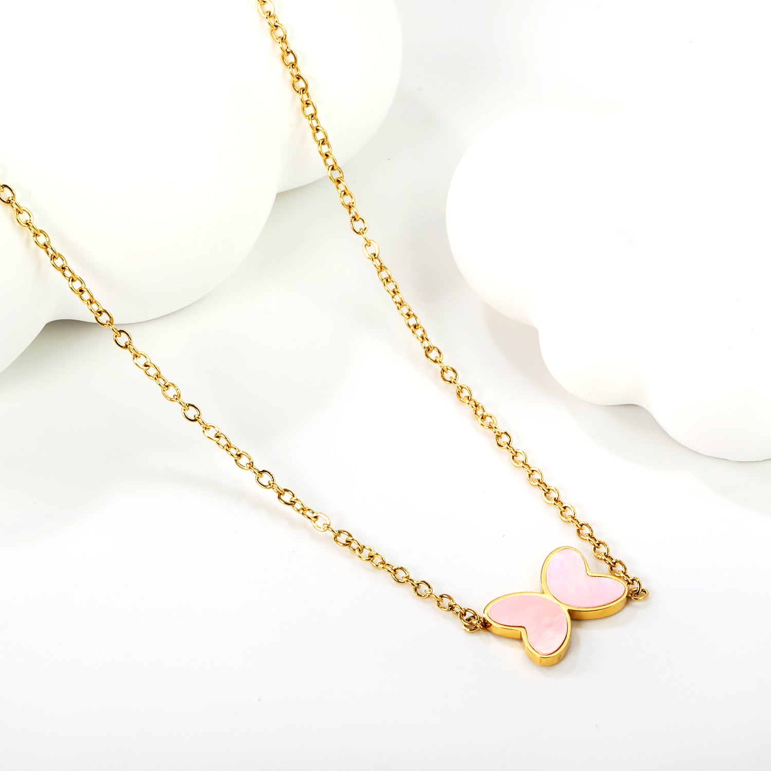 Blush Flutter Necklace