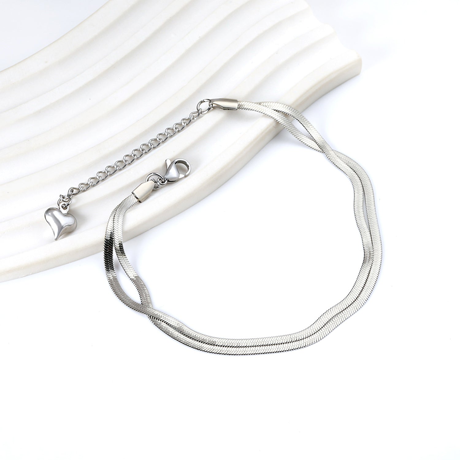 Dual Snake Chain Anklet