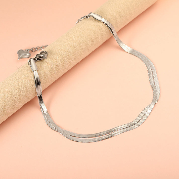Dual Snake Chain Anklet